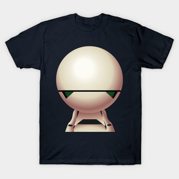 Marvin The Android T-Shirt by AtelierNab